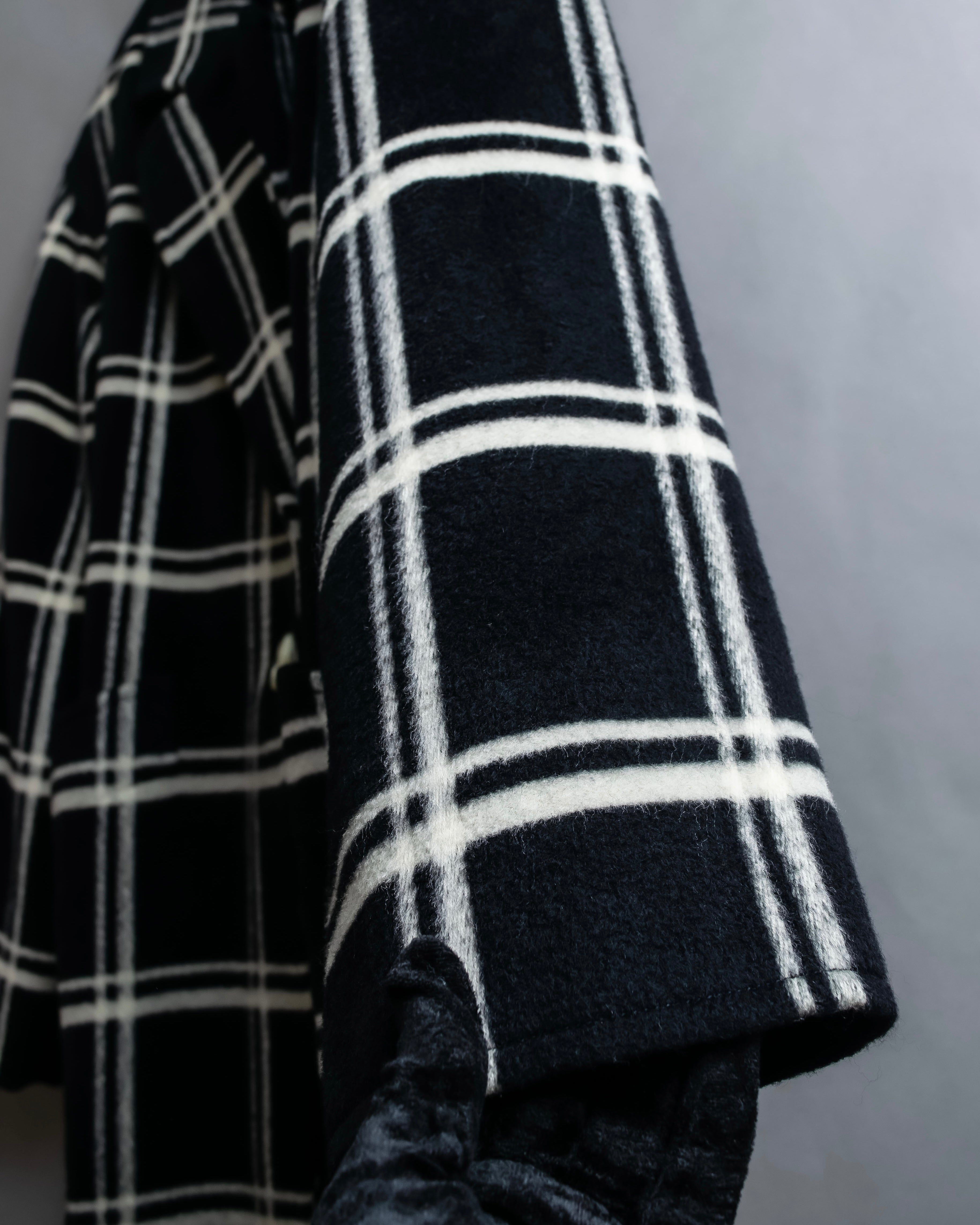 "Christian Dior Large check pattern tailored coat