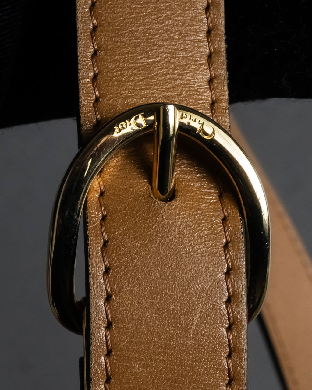 "Christian Dior" 80’s-90’s equestrian grain leather shoulder bag