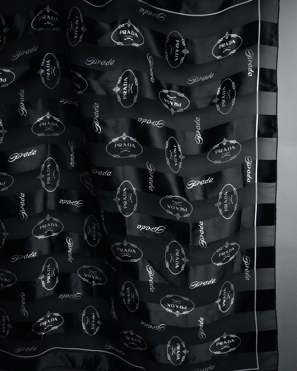 “PRADA” 2000’s Logo large scarf