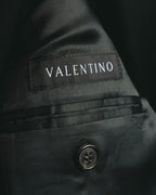 -SPECIAL- “VALENTINO” 2000’s Satin lapel single breasted wool coat