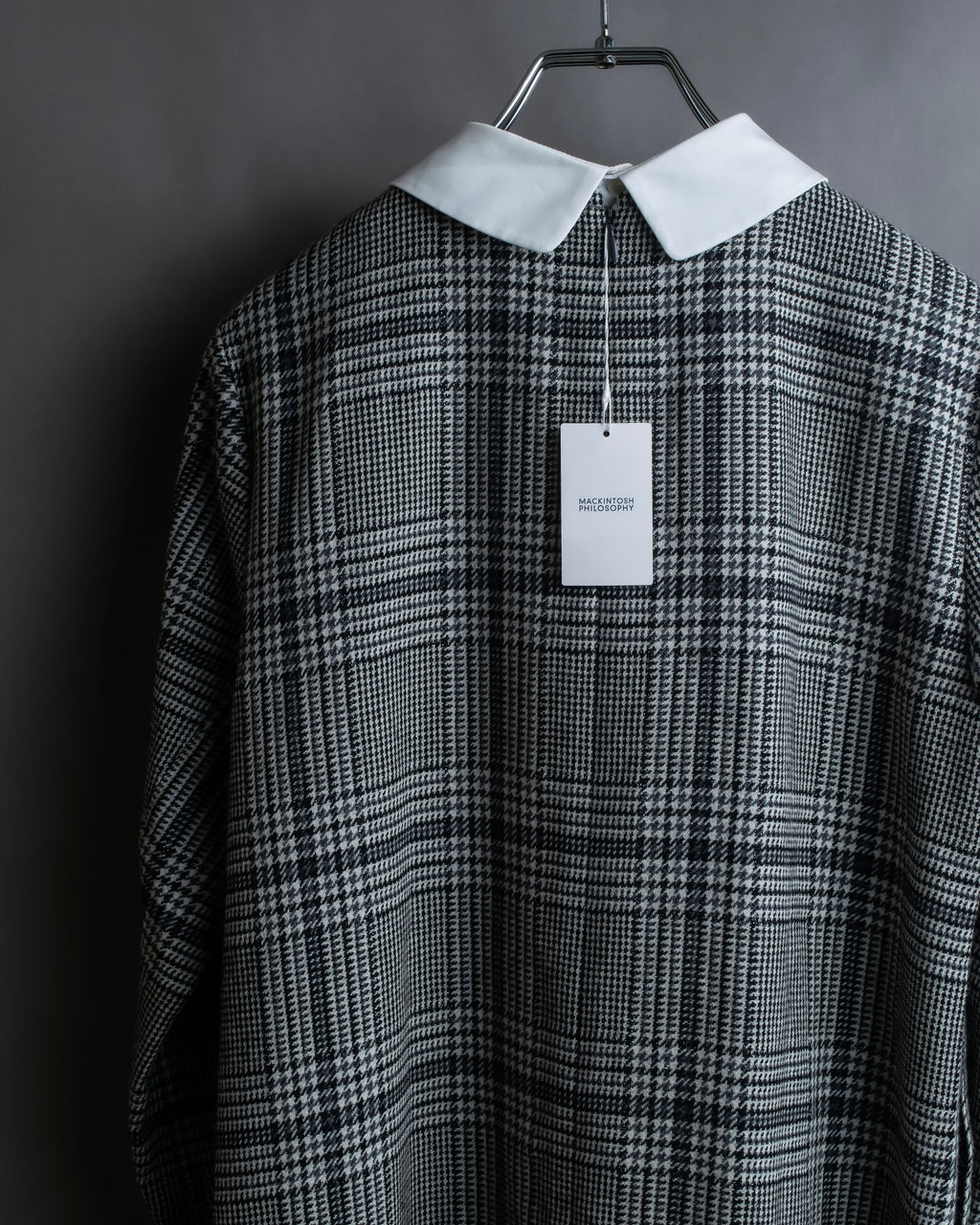 "MACKINTOSH" Glen check pattern straight line dress