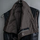 "Rick Owens" 100% lamb leather high neck sleeveless jacket