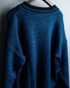 "Christian Dior Sport" V-neck oversized rib knit