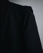 –SPECIAL– "Martin Margiela" 00’s rib knit collar wool cashmere jacket