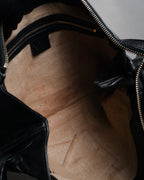 “GUCCI” 2007-2012 Crest emblem soft leather bag