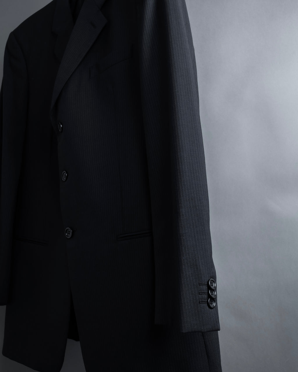 "ARMANI COLLEZIONI" Notched drape classically tailored jacket