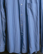 "Hermès" 90's-00's Striped cotton button-down shirt