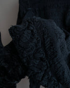 "ISSEY MIYAKE me" Textured material shawl collar short length jacket