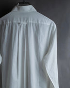 "Alexandar McQueen" Smoke art print cotton oversized shirt