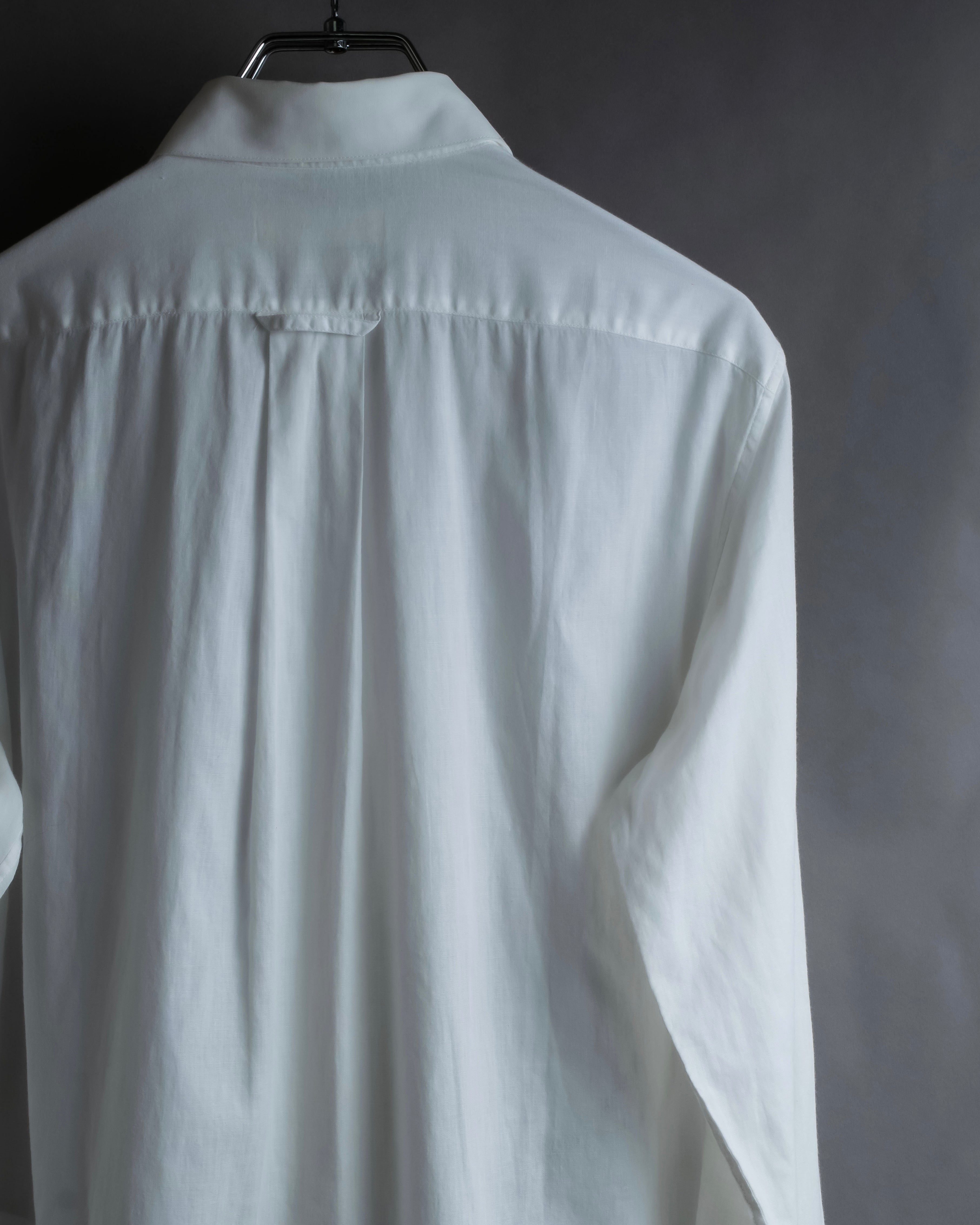 "Alexandar McQueen" Smoke art print cotton oversized shirt