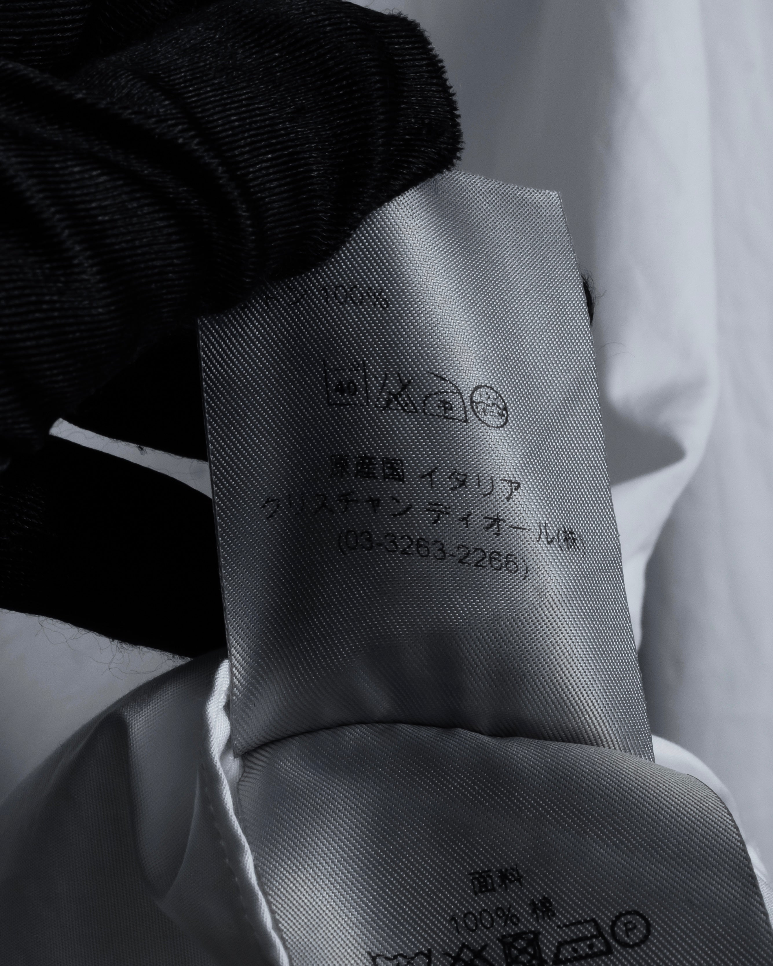 "DIOR HOMME" 00's Edith Slimane design sophisticated white shirt