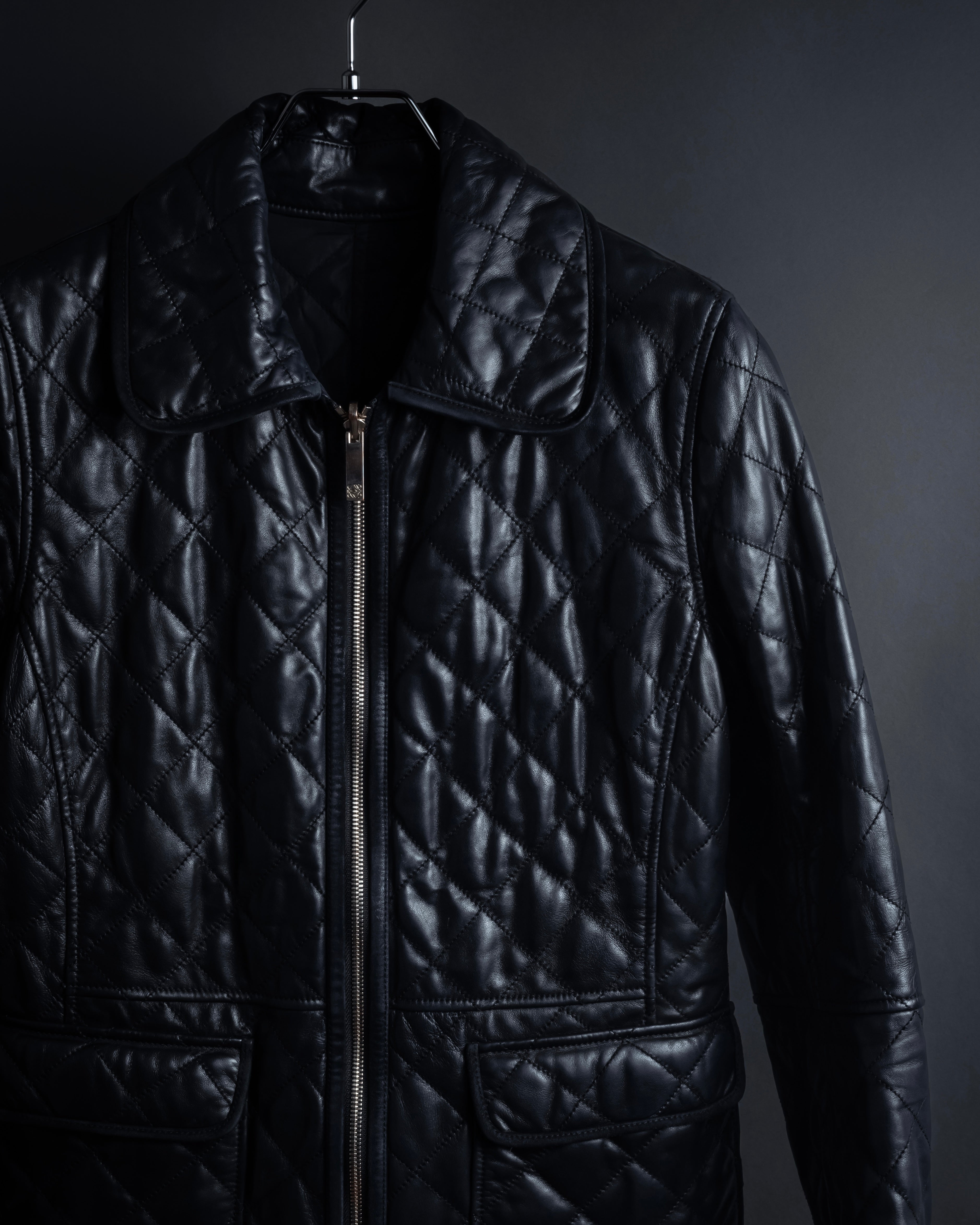 -SPECIAL- "LOEWE" 2009-2013's Quilted design reversible lambskin jacket