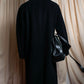 "YVES SAINT LAURENT" Fly front soutien collar mid length coat