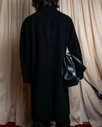 "YVES SAINT LAURENT" Fly front soutien collar mid length coat