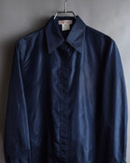 "LOEWE" 90's-00's Fly front silk shirt