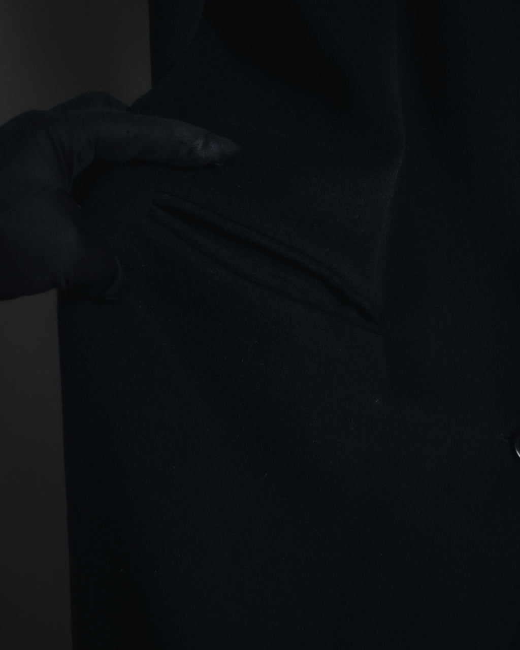 "GIORGIO ARMANI" 90’s Minimalist draped maxi long coat