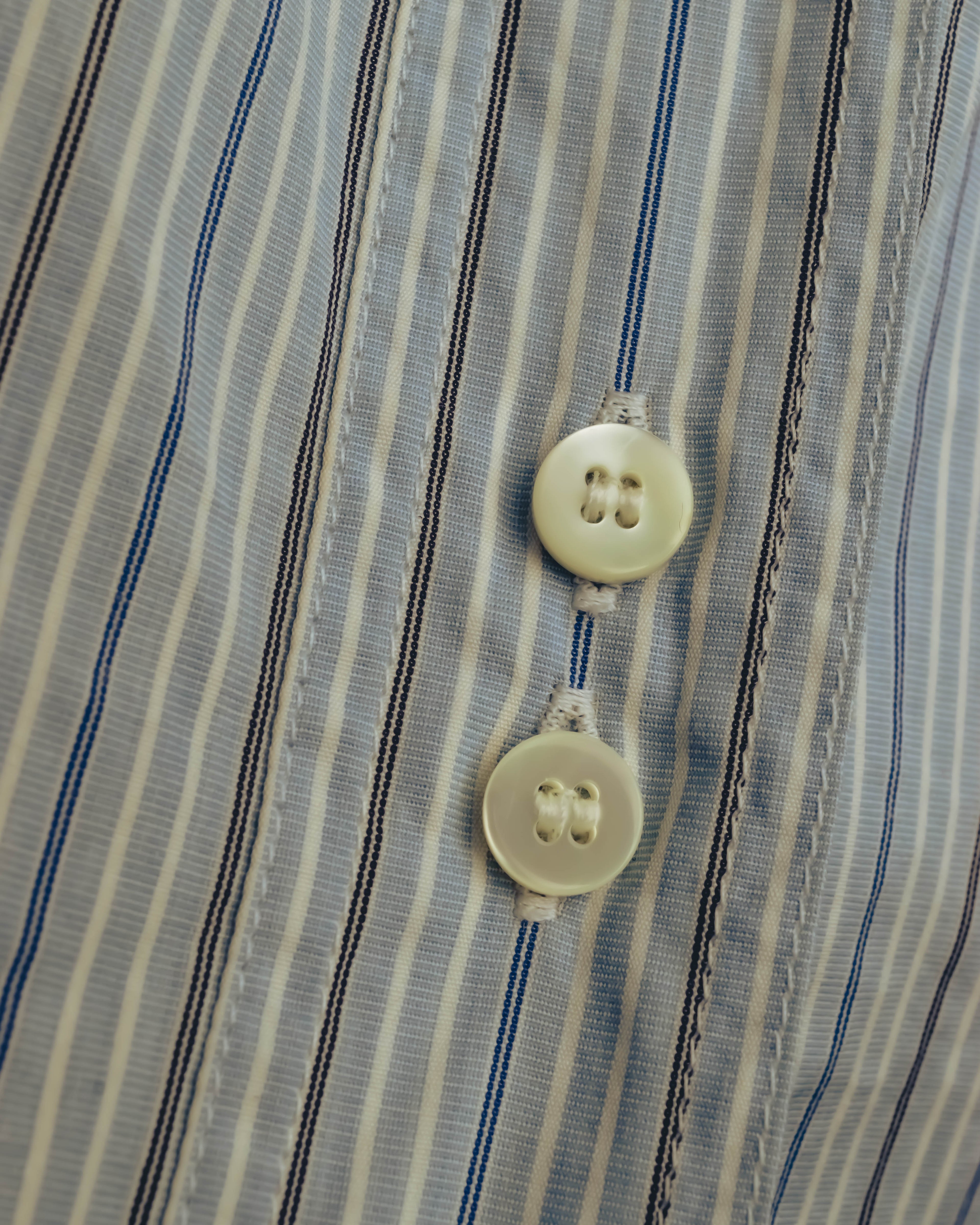 -SPECIAL- "Maison Margiela" 20AW Conceptual double button striped shirt
