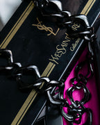 "YVES SAINT LAURENT" Twisted details mode style necklace