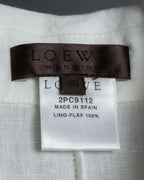 "LOEWE" 00's Fly front linen shirt
