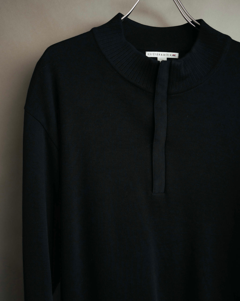 -MOOD Vintage Collections- 00’s Minimal black supima cotton knit