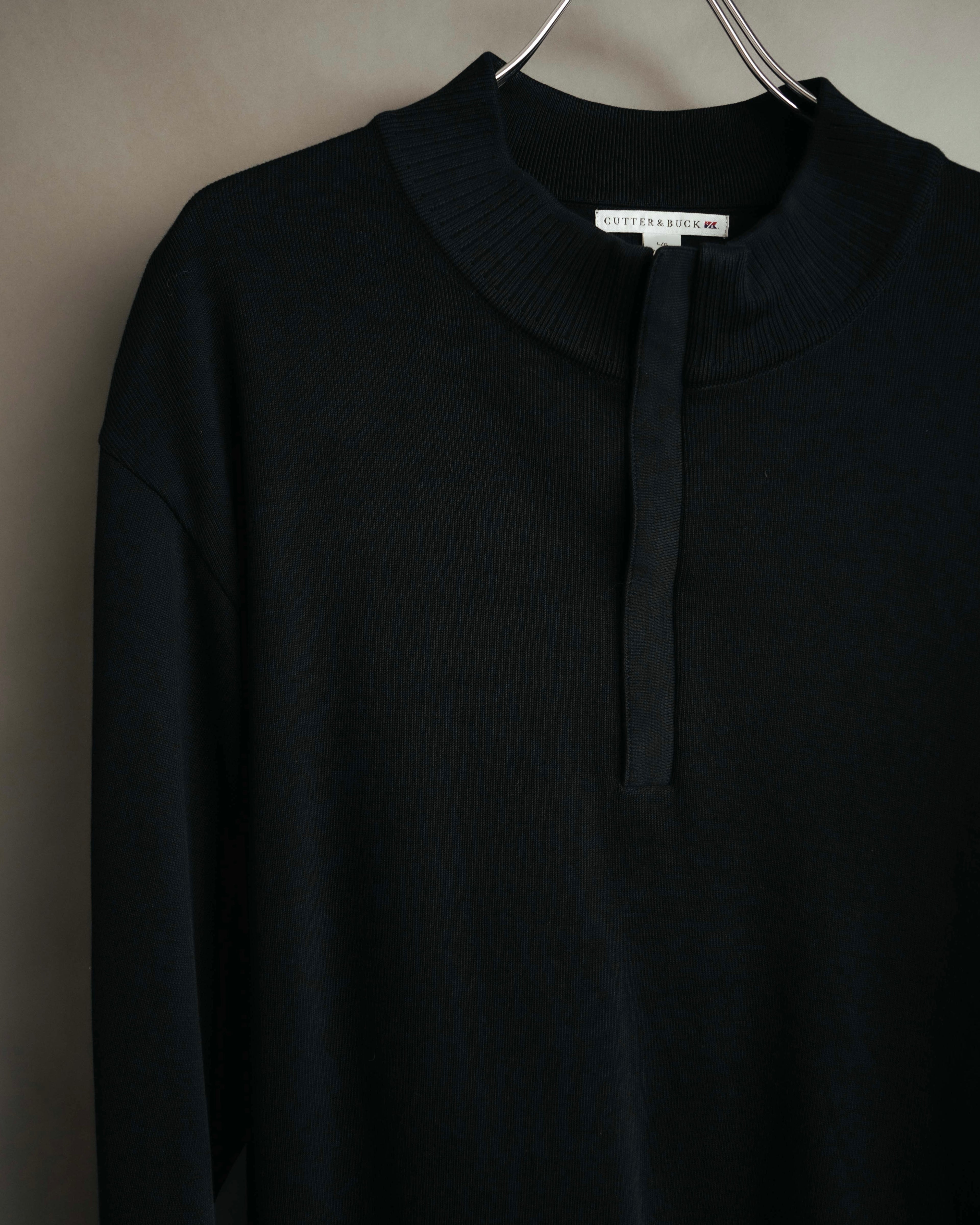 -MOOD Vintage Collections- 00’s Minimal black supima cotton knit