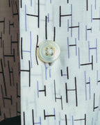"Hermès" 00's-10's Monogram print cotton long sleeve shirt