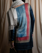 "Loro Piana" Hand-painted gradient knit tunic