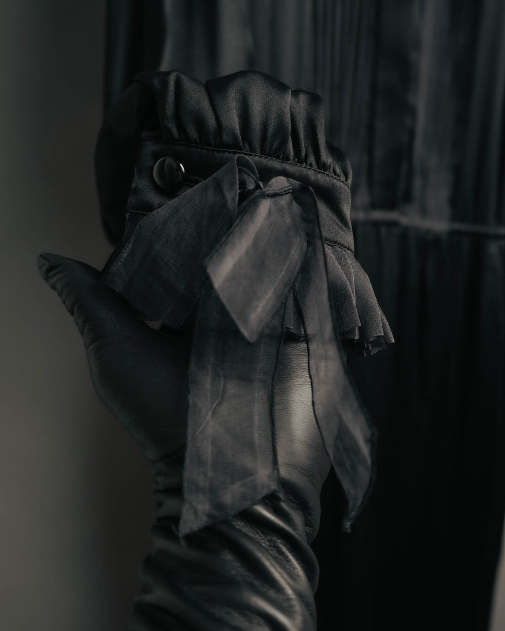 -SPECIAL- “Christian Dior” 90’s Silk pleated ruffle dress