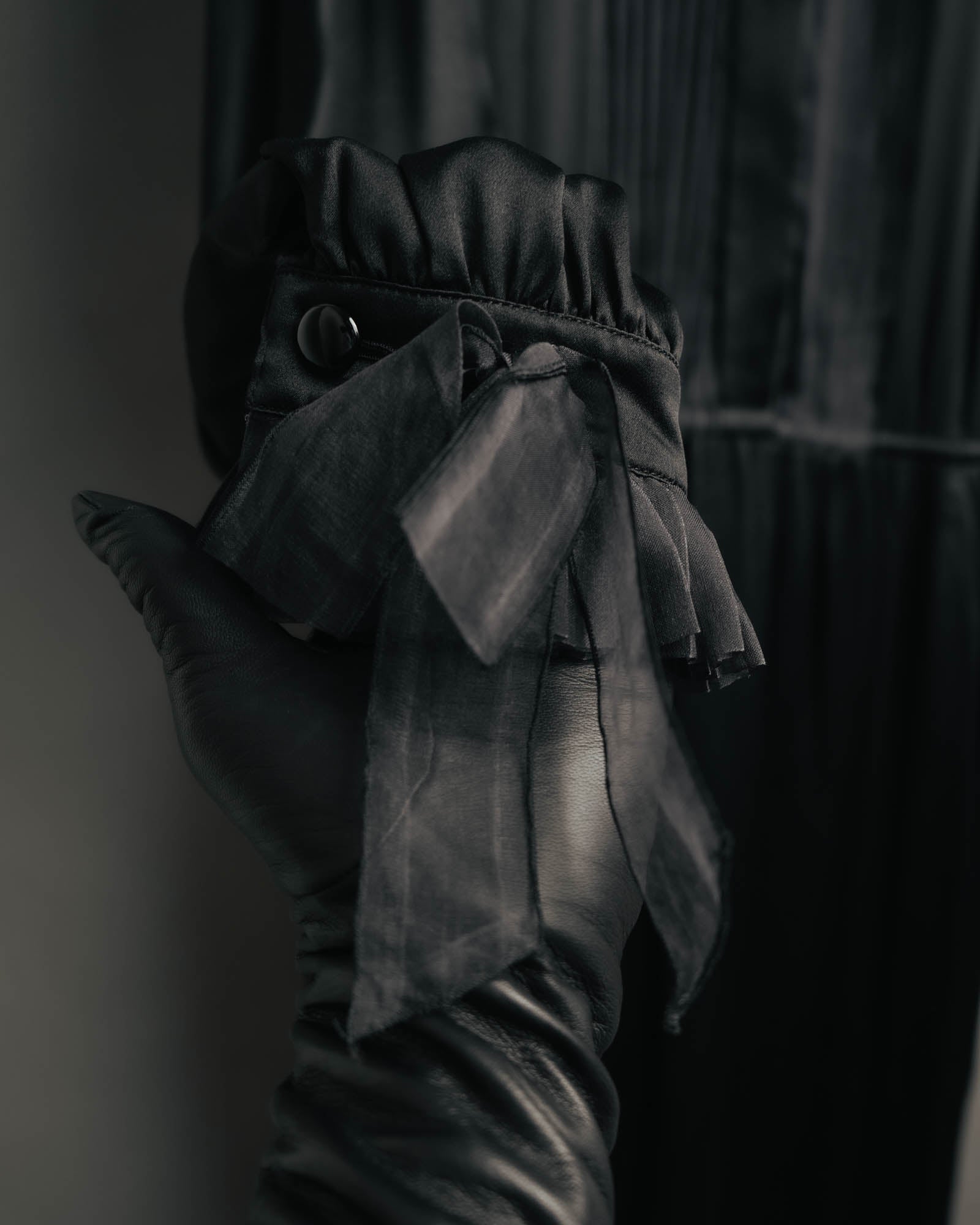 -SPECIAL- “Christian Dior” 90’s Silk pleated ruffle dress