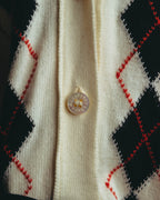“BURBERRY LONDON” 00’s-10’s argyle cotton cardigan＆vest