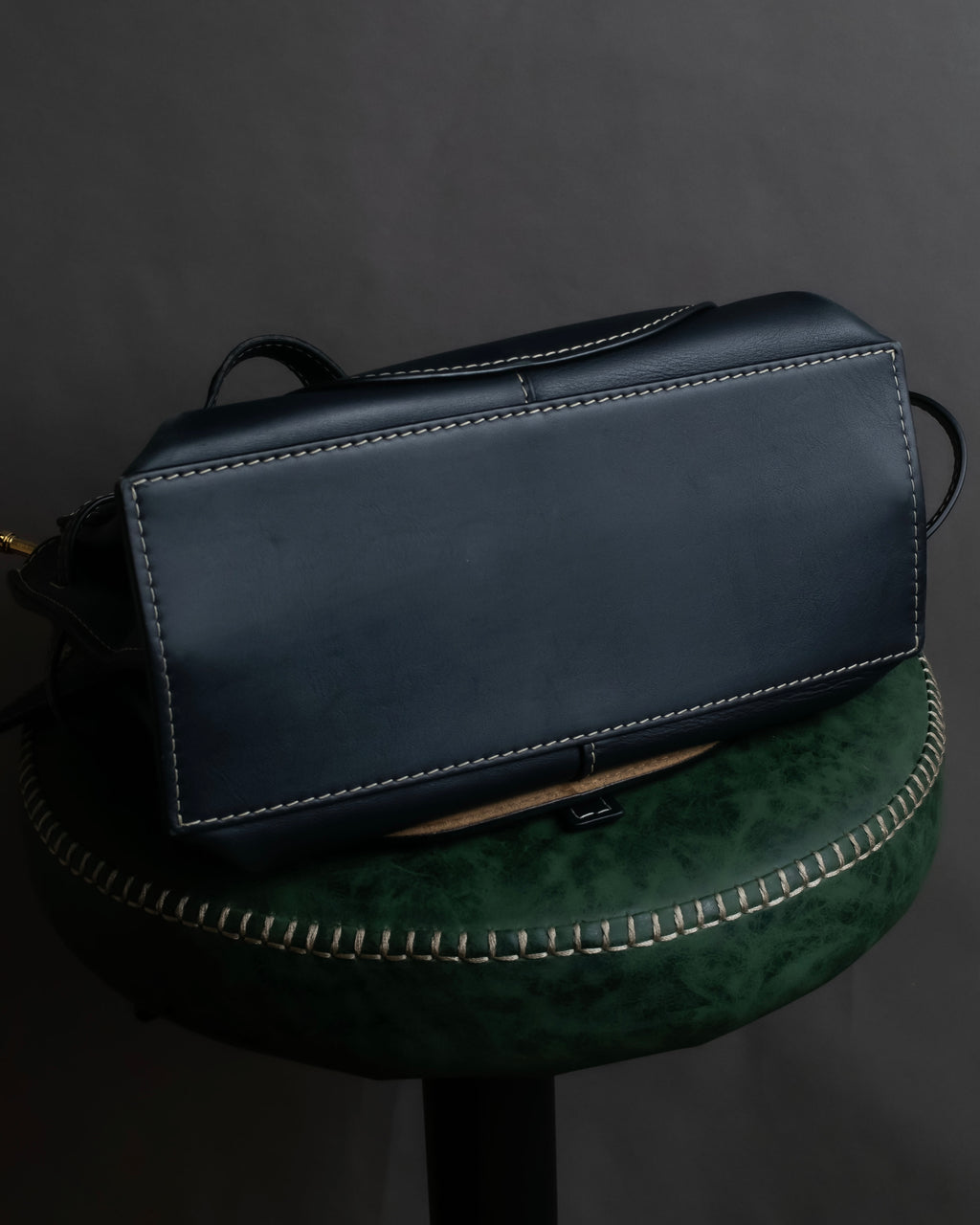 "LOEWE" Gate top handle 2way leather bag