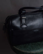 "BURBERRY" Refined design mini Boston leather bag