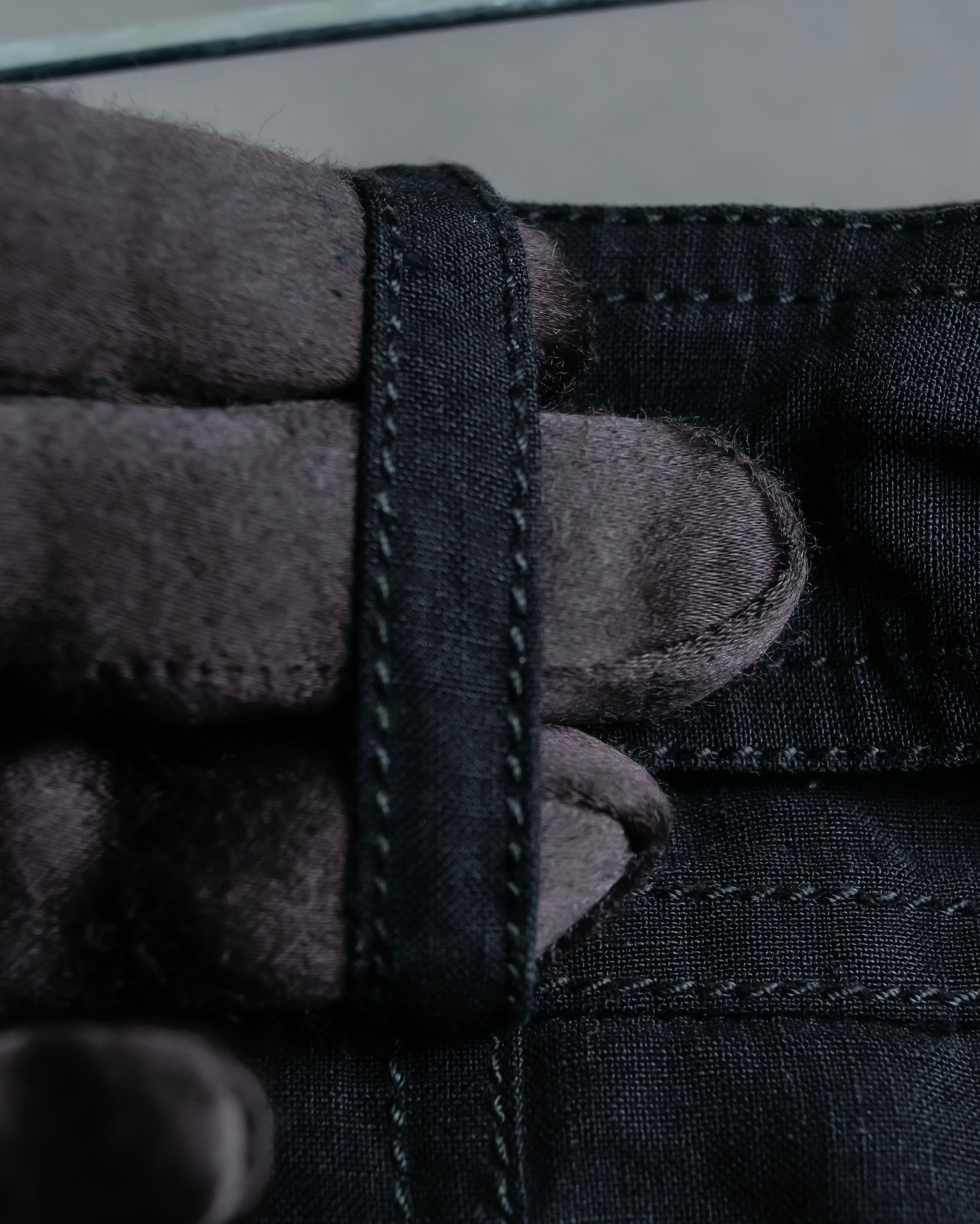 "HERMES" Belted button design linen skirt