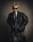-MOOD MILLÉSIMES- 80’s-90’s heavy-grain double riders jacket