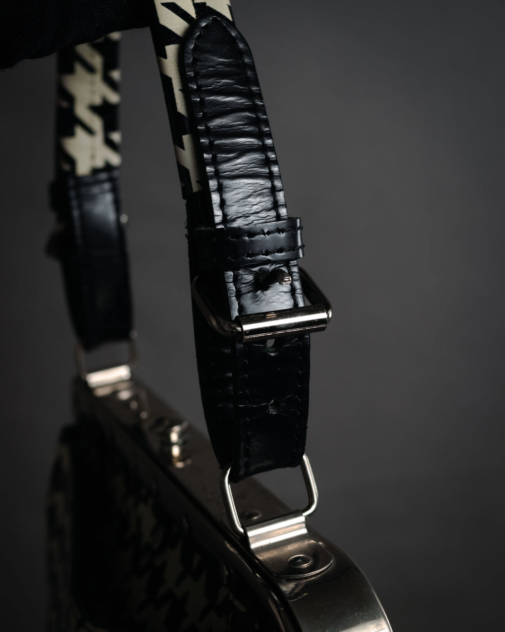 “JUNYA WATANABE COMME des GARÇONS” 2010’s Houndstooth embossed leather doctor bag