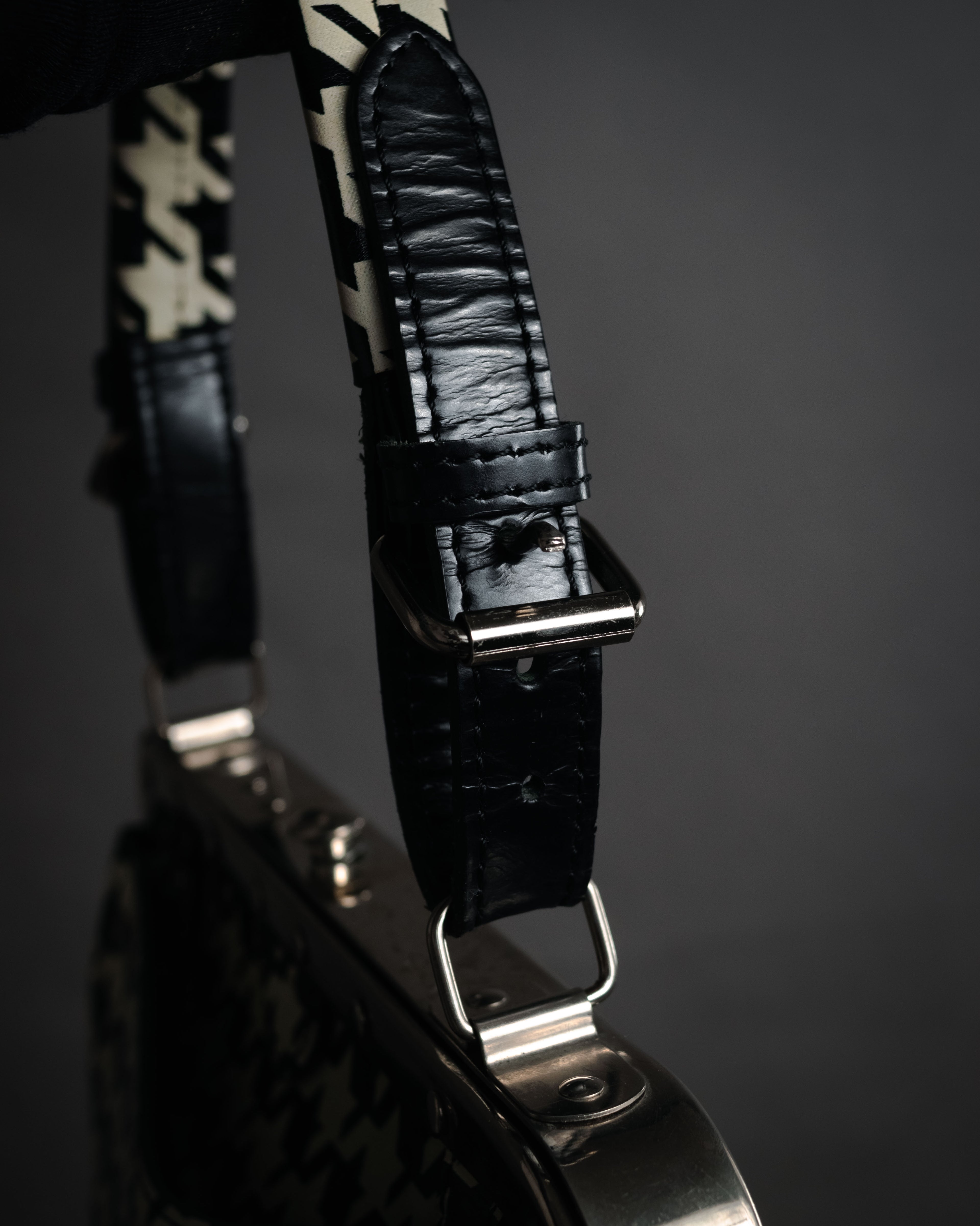 “JUNYA WATANABE COMME des GARÇONS” 2010’s Houndstooth embossed leather doctor bag