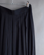 "Chloe" Fold-in pleats maxi length skirt