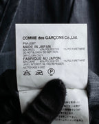 "COMME des GARCONS HOMME PLUS" 14SS modified lapel design striped jacket