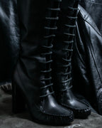 "TOM FORD" Fringe detail western long boots