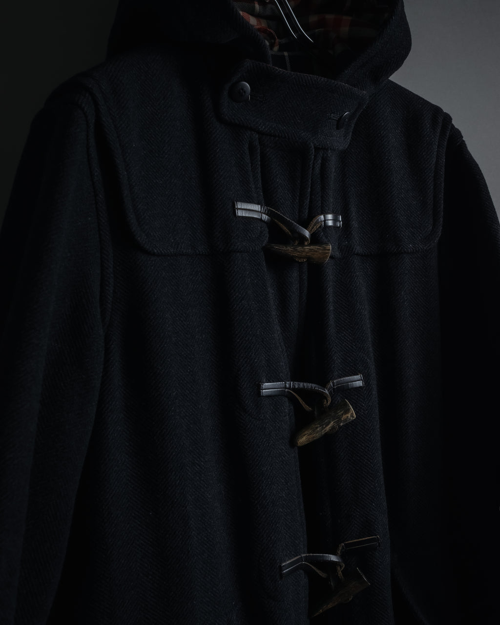 "Burberrys" 90’s heritage duffle coat with check-lined hood