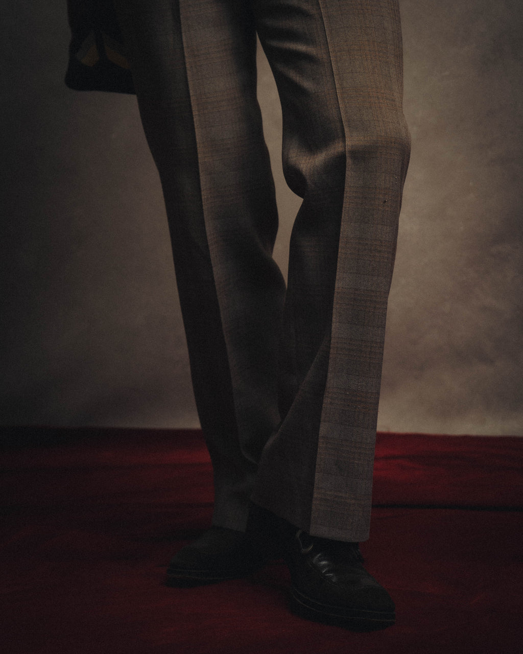 -MOOD MILLÉSIMES- “FARAH” 70’s-80’s plaid slacks with coin pocket