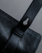 "YVES SAINT LAURENT" Muse to gold metal parts one-handle leather bag