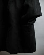 "HERMES" 90's Elegantly relaxed cotton linen tailored jacket