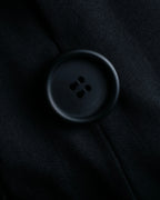 "Christian Dior" Jacquard switching design no-collar jacket