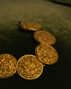 -SPECIAL- “YVES SAINT LAURENT” 80’s-90’s Lava texture statement bracelet