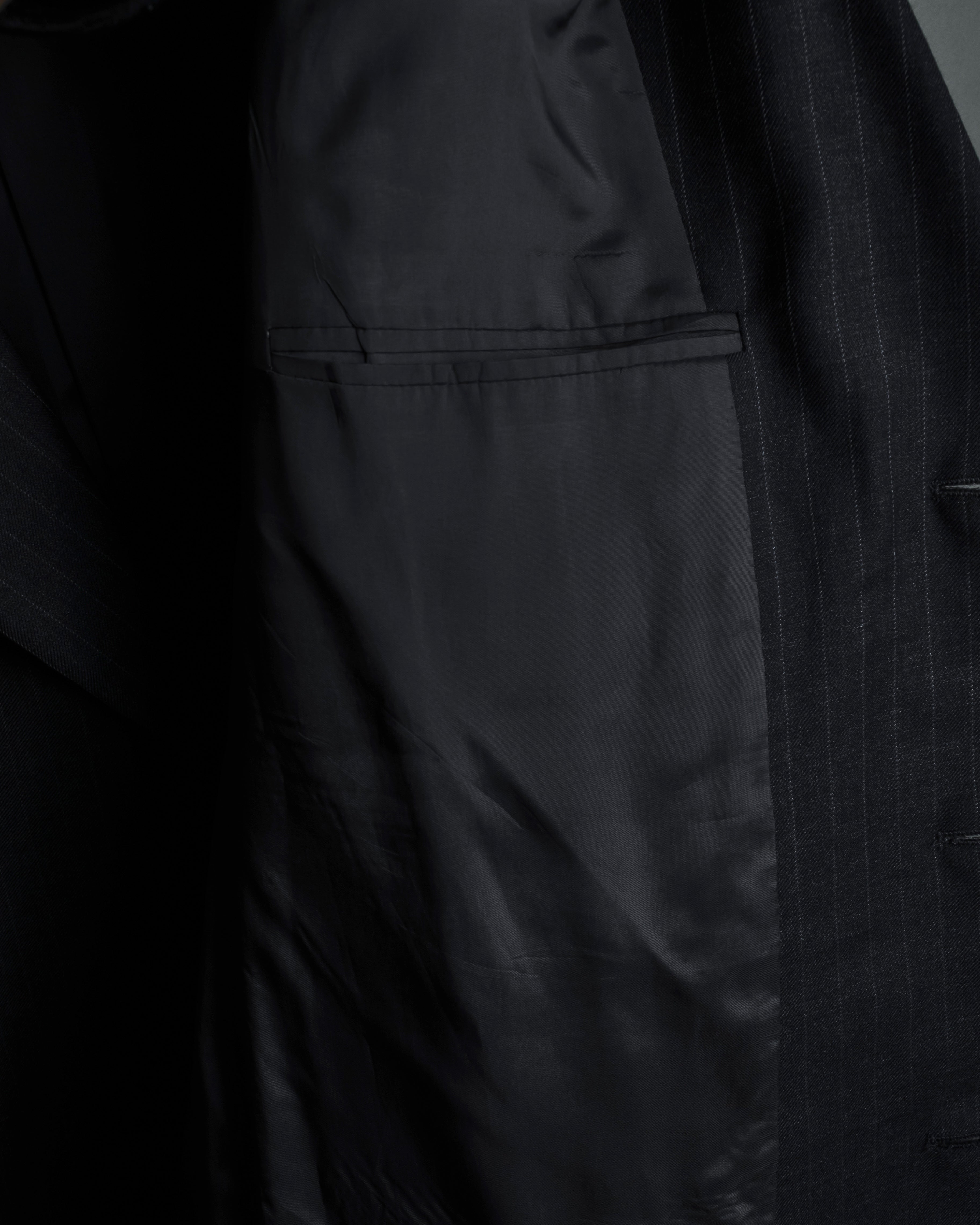 "ARMANI COLLEZIONI" Deep charcoal pinstripe set up