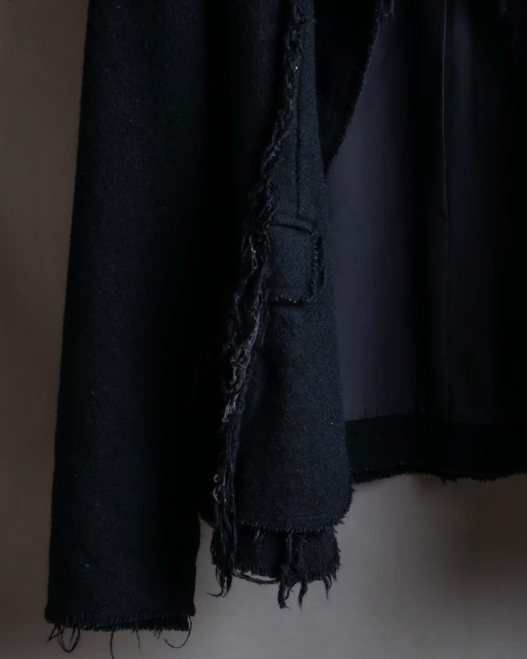 "tricot COMME des GARCONS" Fringe cut design tailored jacket
