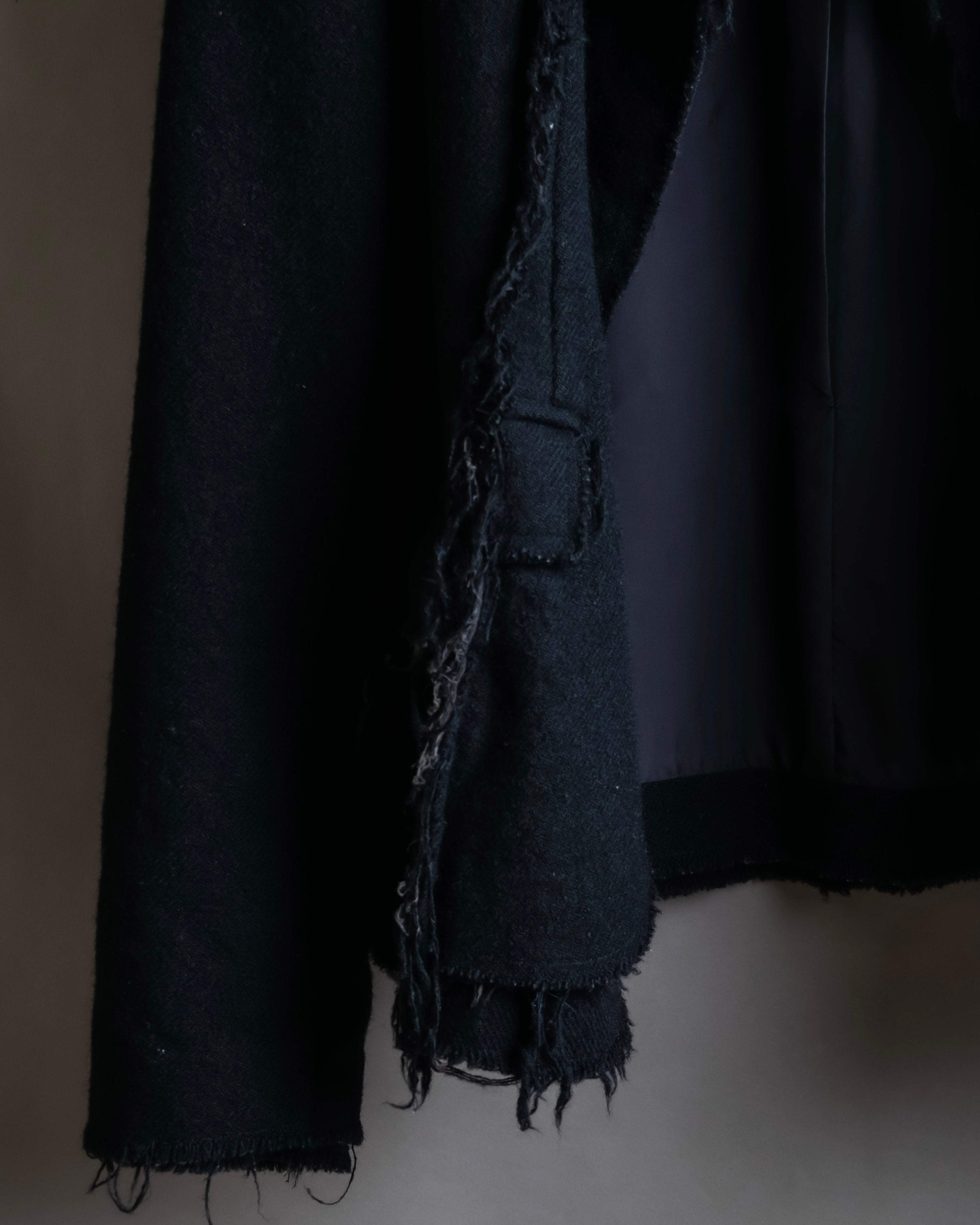 "tricot COMME des GARCONS" Fringe cut design tailored jacket