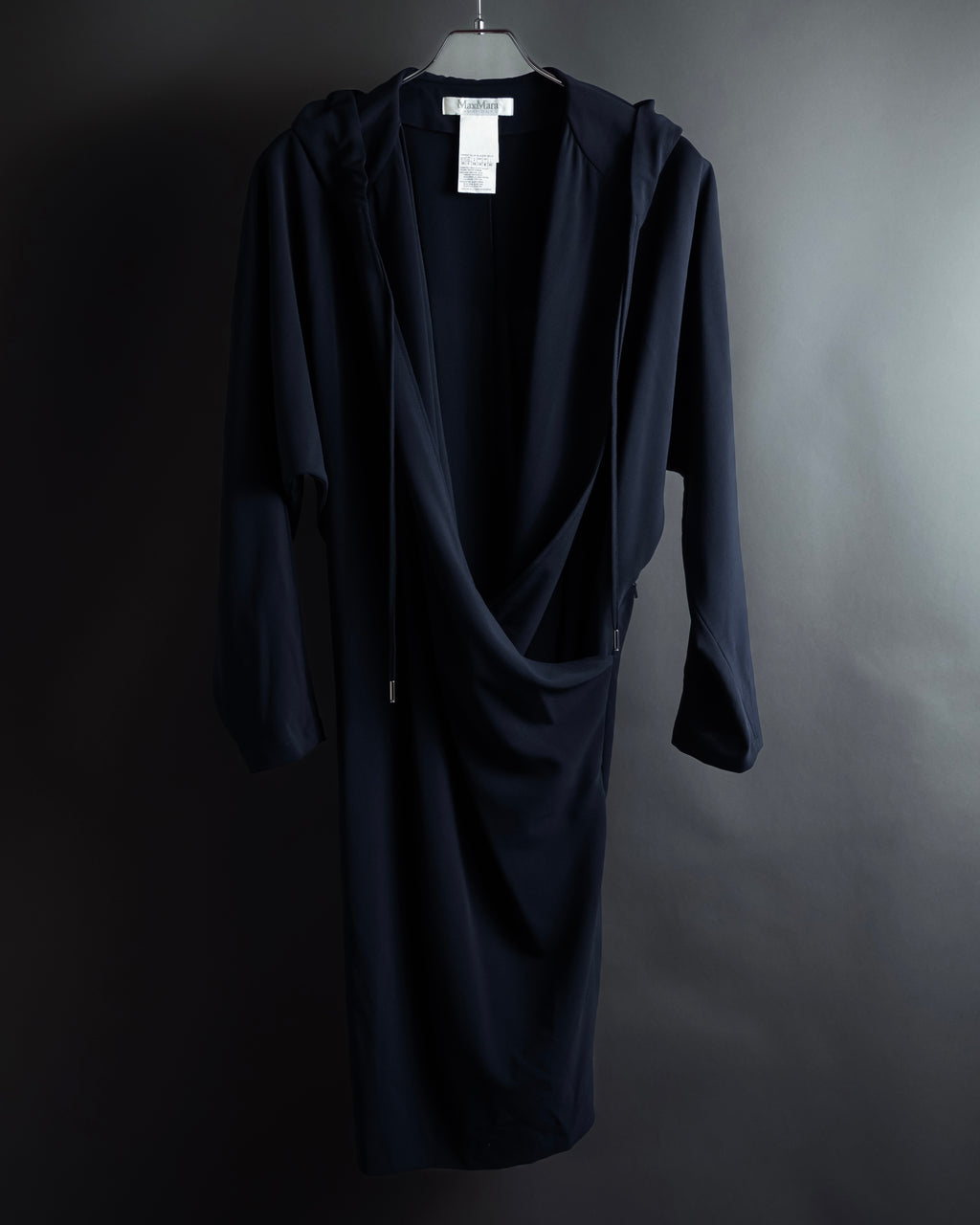 "Max Mara" Draping design hooded coat