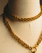 -SPECIAL- “CHANEL” 90’s-00’s Horse motif medallion chain necklace